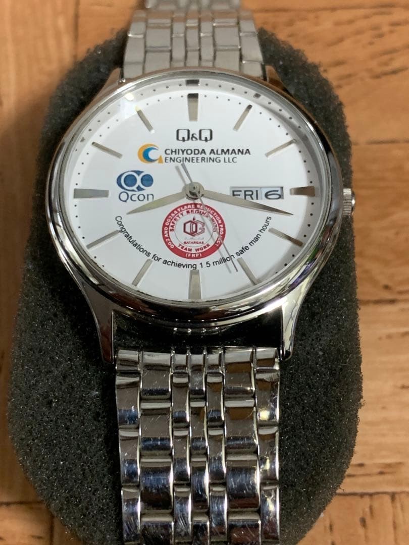 Q&Q CHIYODA ALMANA Quartz 38mm Watch Battery Replaced Used