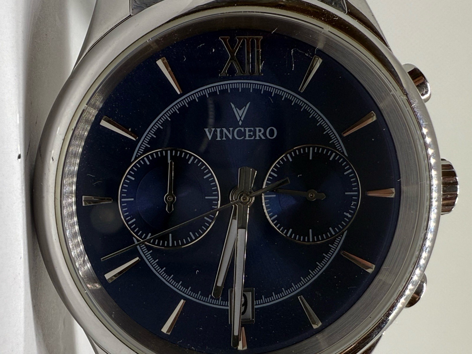 Vincero The Bellwether Quartz 40mm Blue Dial Chronograph Date 10 ATM