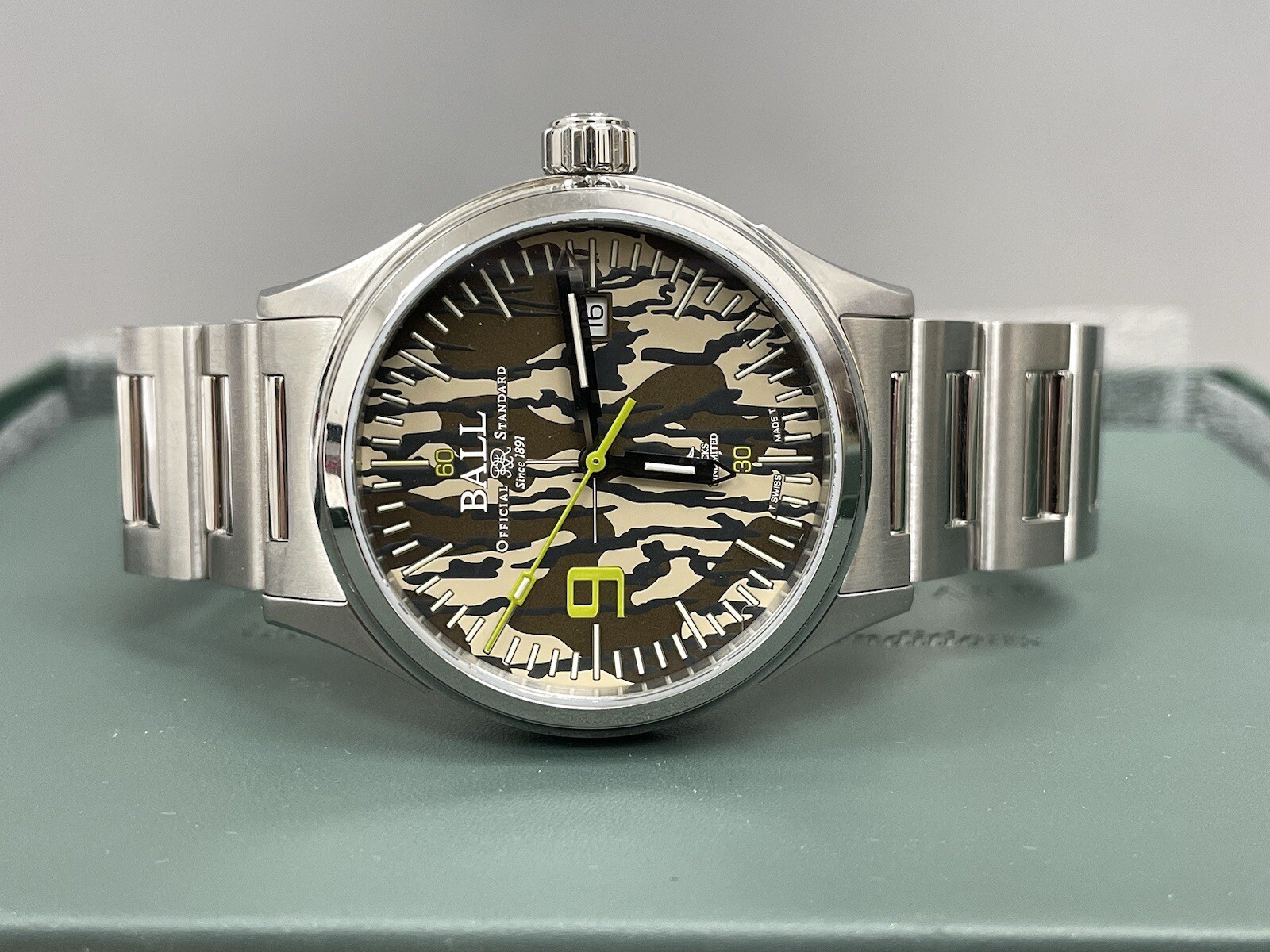 Ball Fireman Ducks Unlimited Camouflage Dial Limited Edition Box And Cards