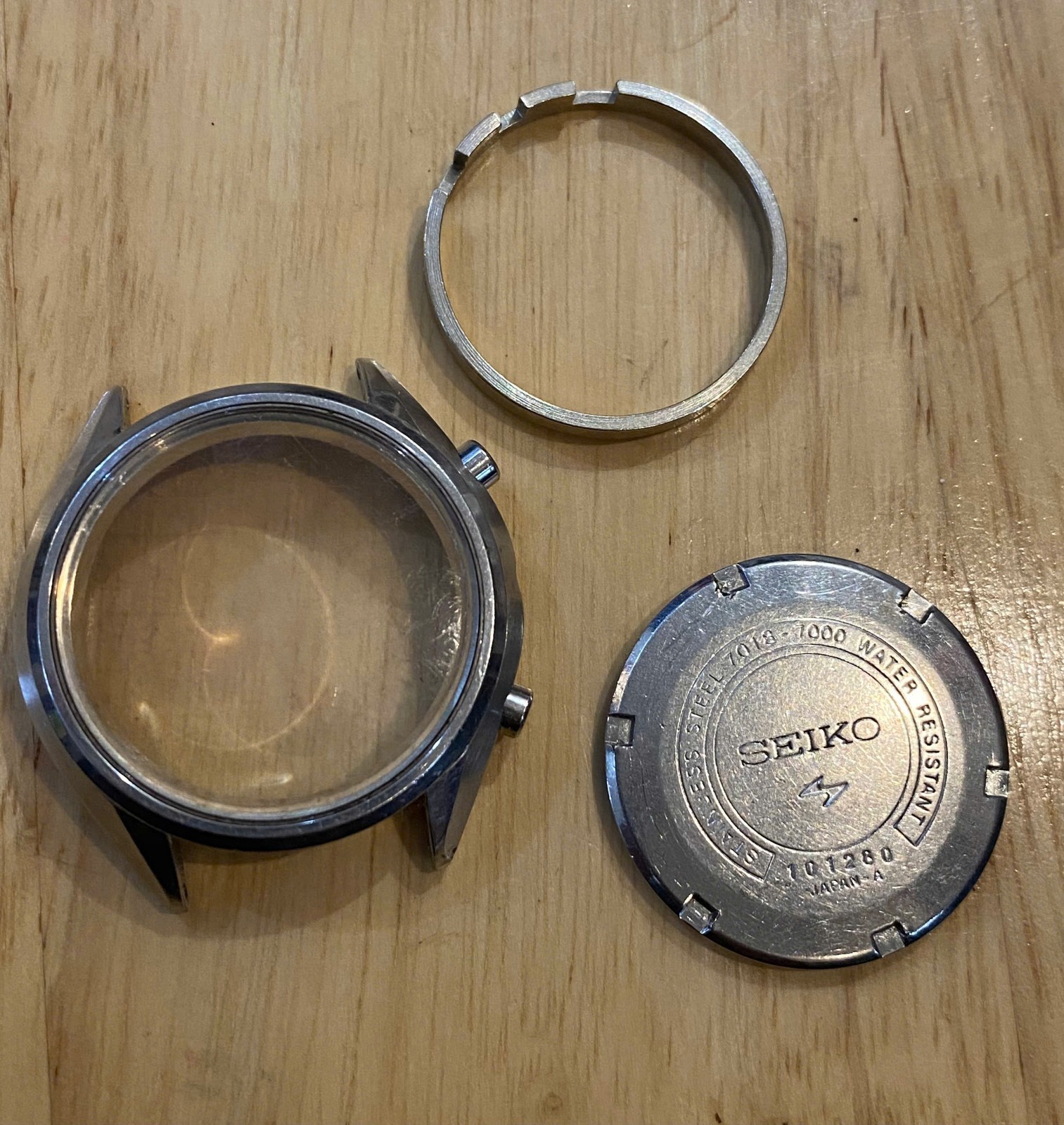 vintage Seiko Chronograph 7018-7000 Case Only for Part Repair / Project