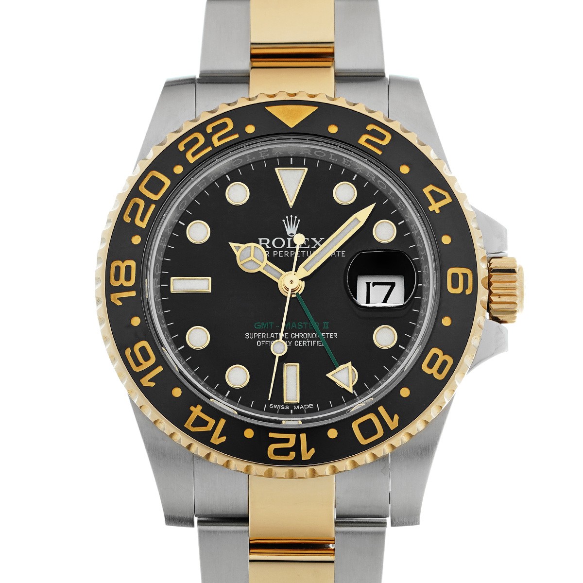 ROLEX GMT-MasterII 116713LN black WATCH 736081