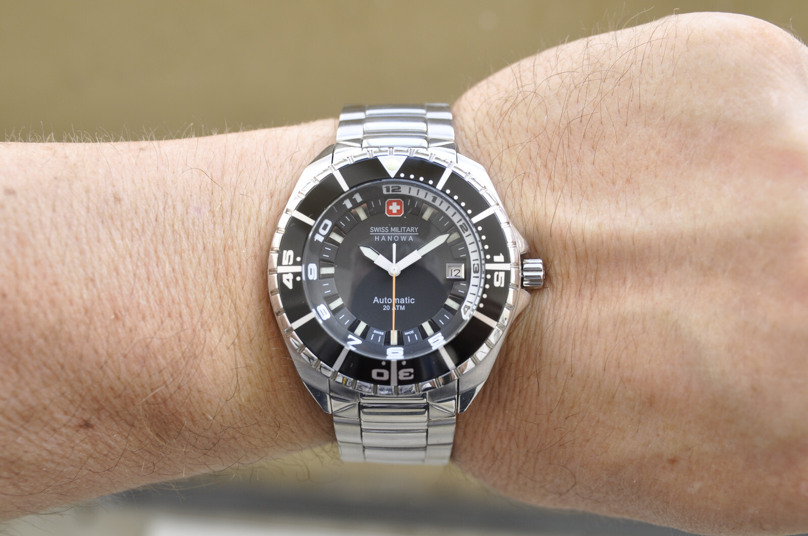 swiss military hanowa automatic,20 ATM, men’s wtach