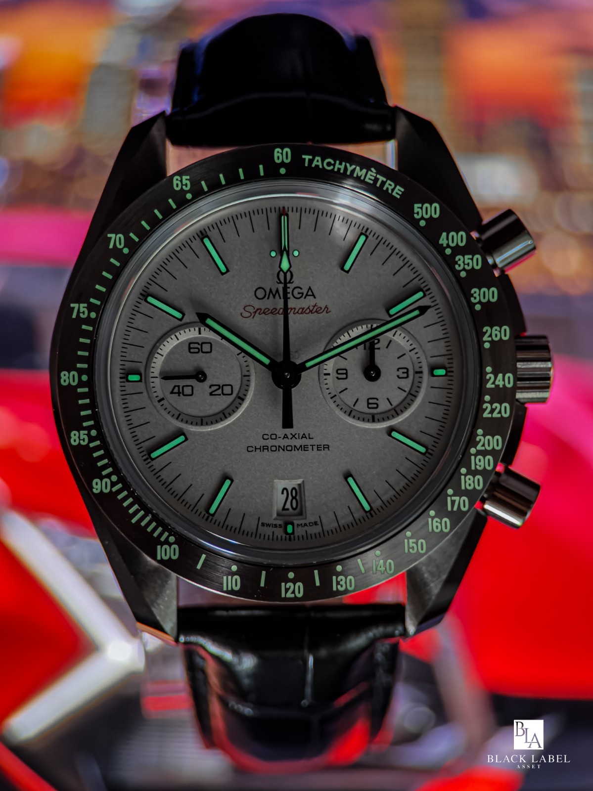 Omega Speedmaster Grey Side Moon 44.25mm Platinum Dial 2024 Full Set