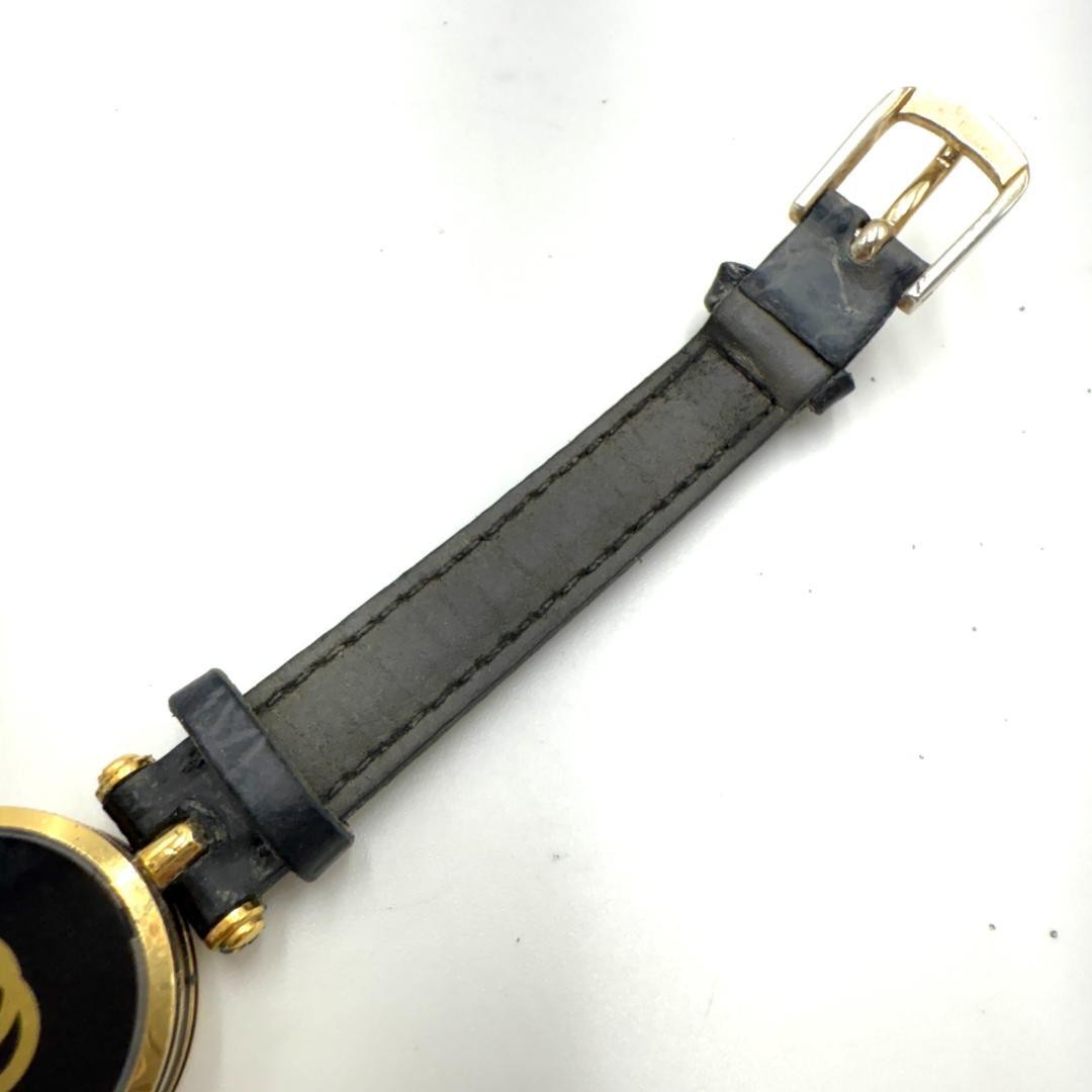 GUCCI Shelly Line Ladies Watch Black Dial 2000M 2040M Used