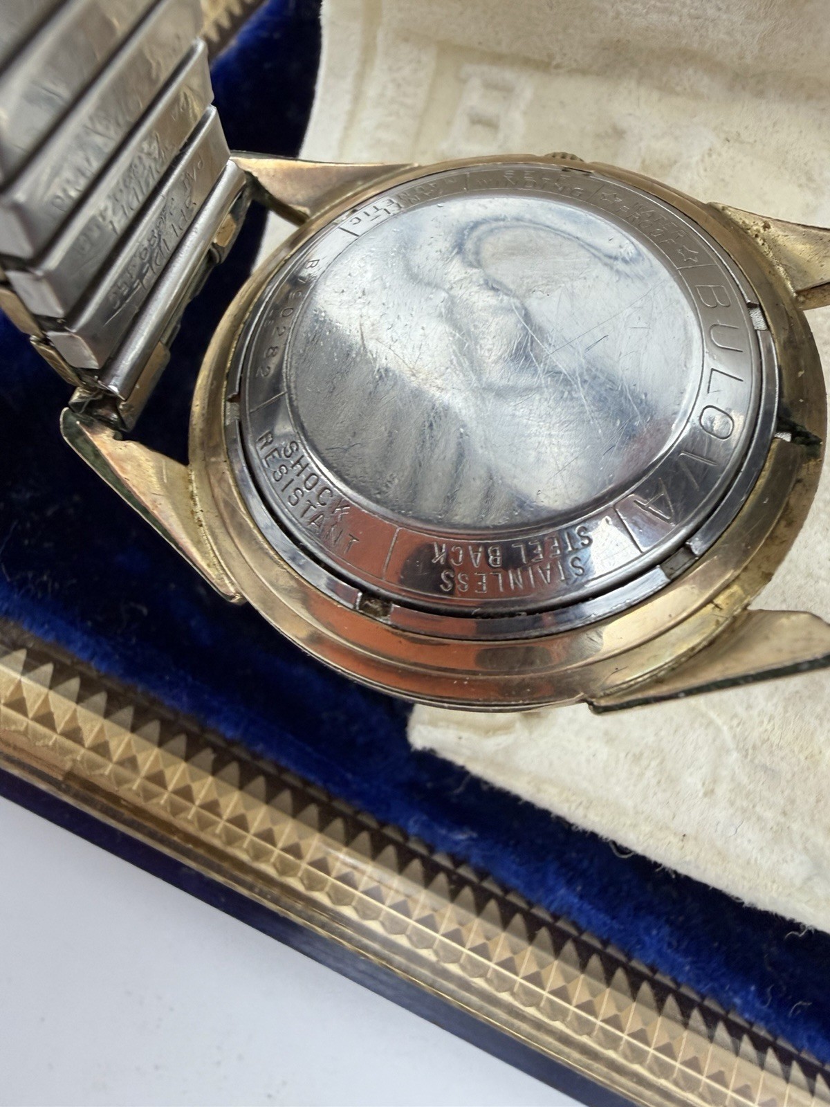 1956 Vintage Bulova 23-T 23 Jewel Self Winding Watch NOS Original Box Papers