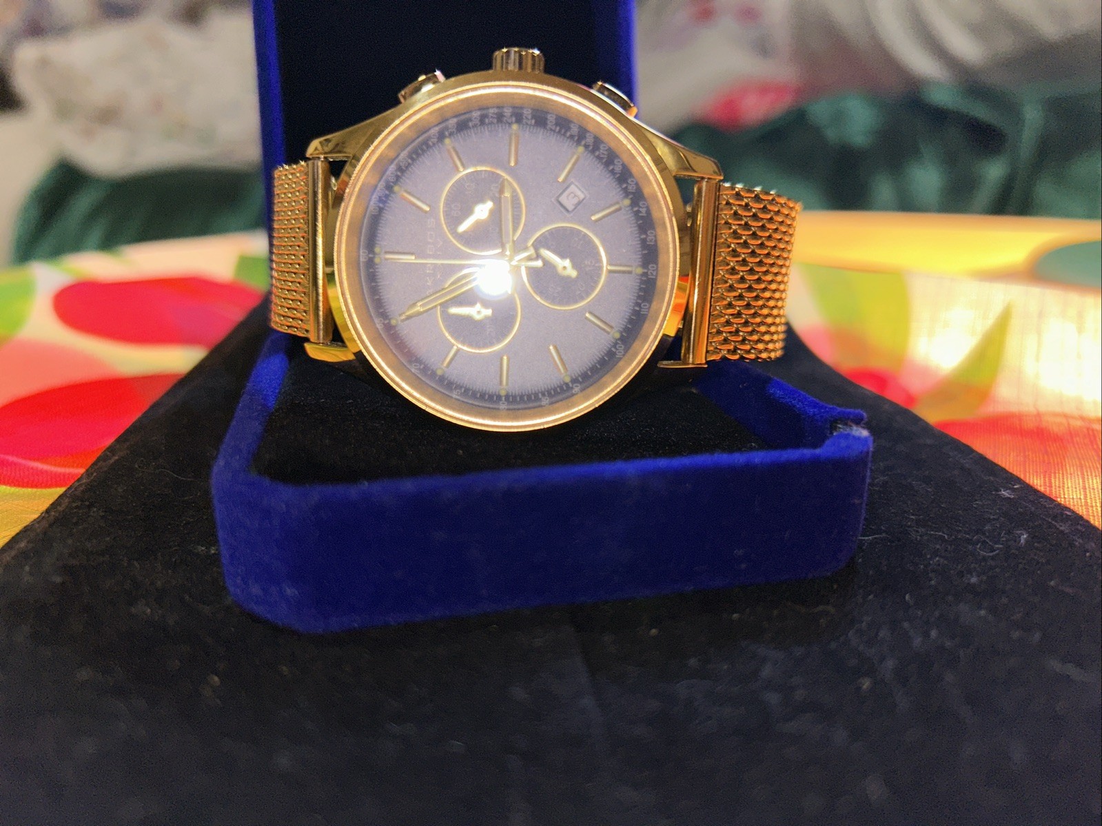 Menswear Chronograph 34 Tm Water Resistant 50 mm Watch AKRIBOS XXIV