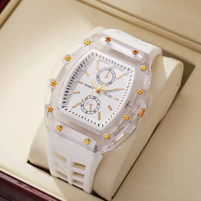 Fashion Women Watches Casual Silicone Strap Analog Quartz Watch for Girls