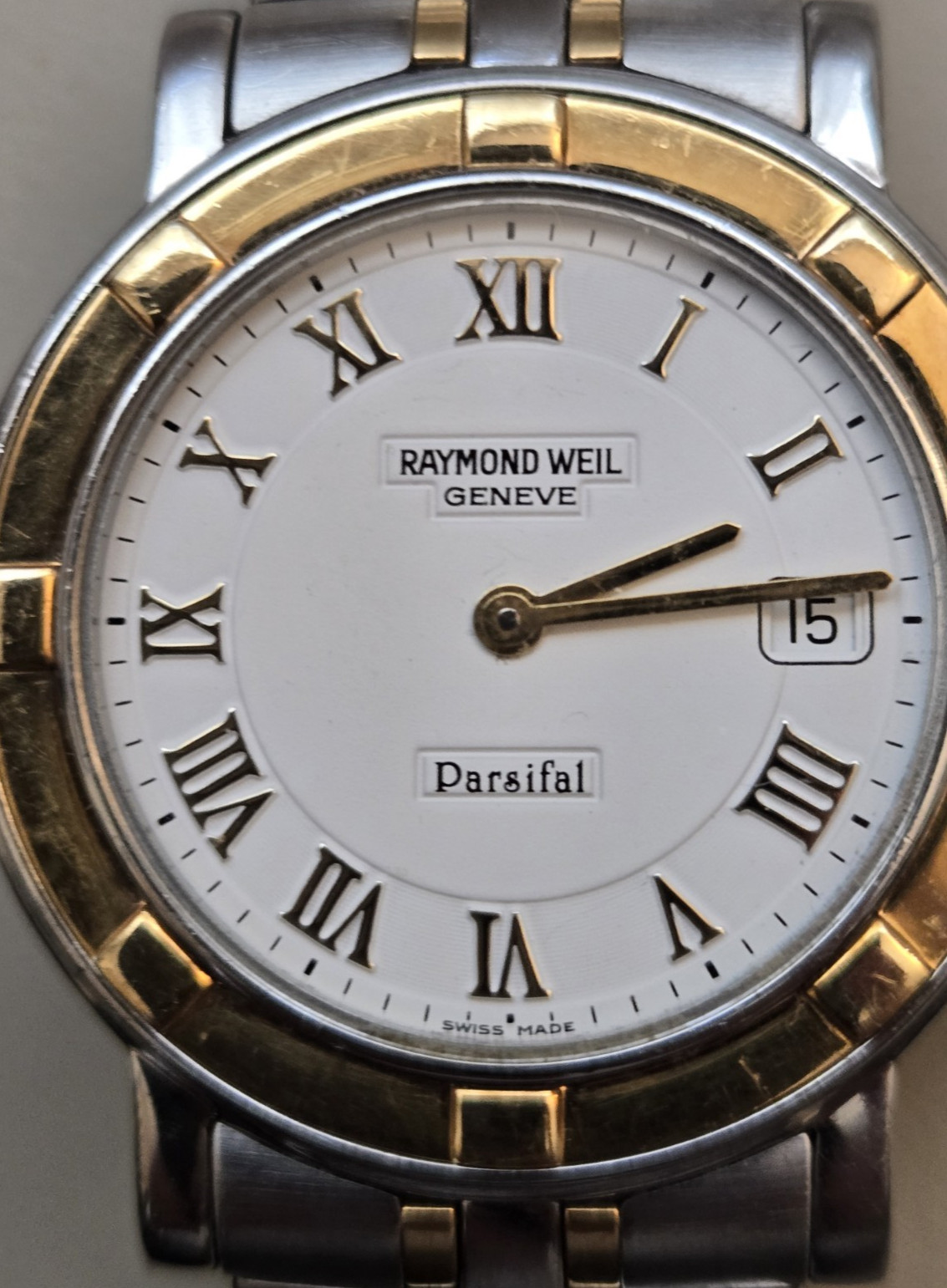 RAYMOND WEIL Parsifal 18 kt Gold & Stainless Steel Men’s Watch 9530
