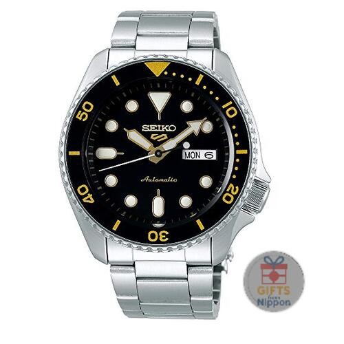 Seiko 5 Sports SRPD57K1 Men’s Automatic Watch Stainless Steel Black Bezel