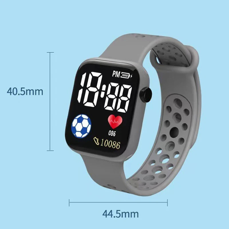 2026 LED Digital Watch For Kids Boys Sports Waterproof Watches Girls Silicone