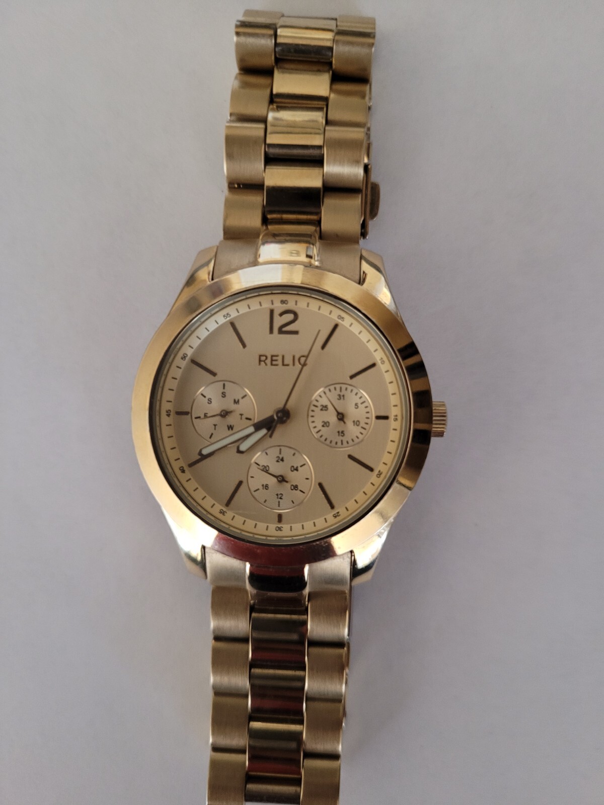 Relic Goldtone Wrist Watch for Women ZR15599 -991107