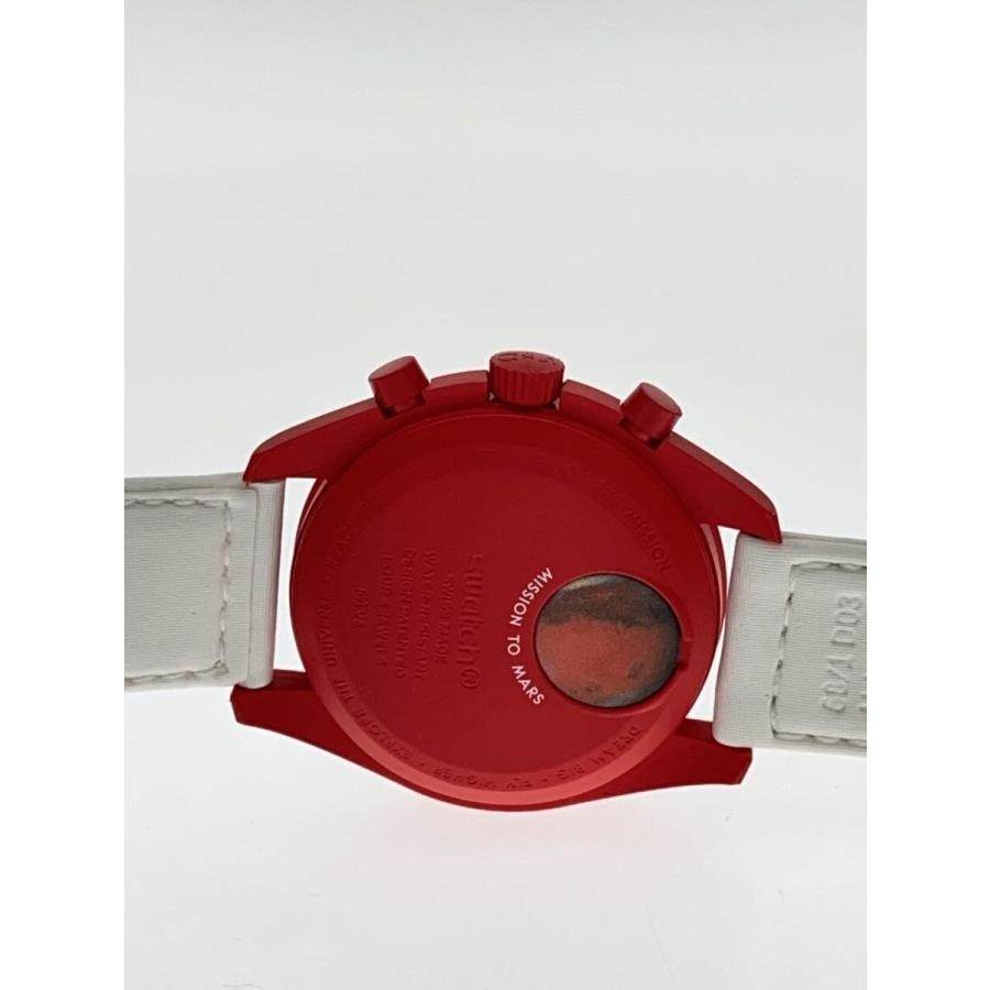 SWATCH Watch Leather White SO33R100 Authentic Men H:1.85” W:1.69” 8914