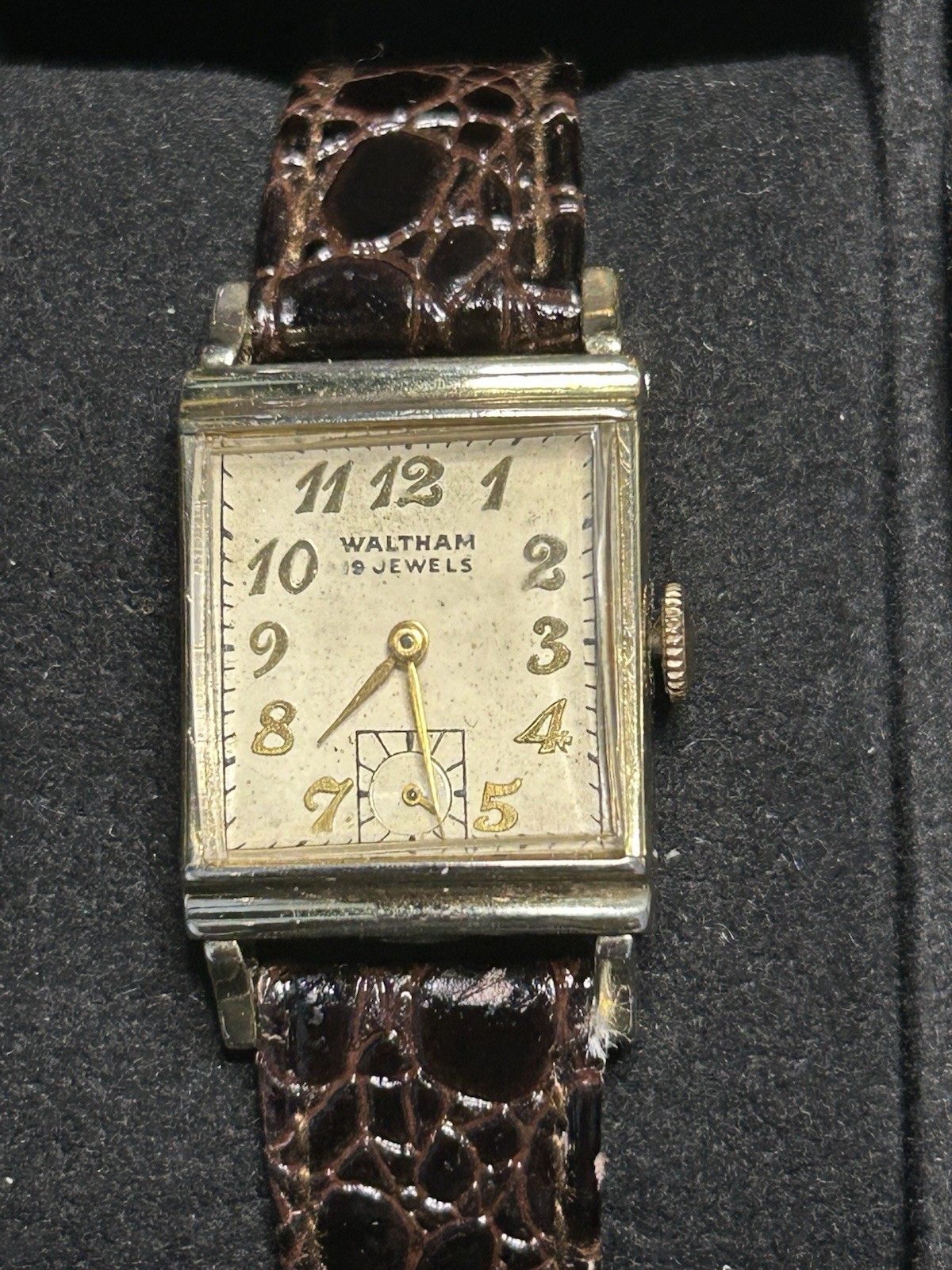 Vintage Waltham 19 Jewel Art Deco Tank Watch – Running