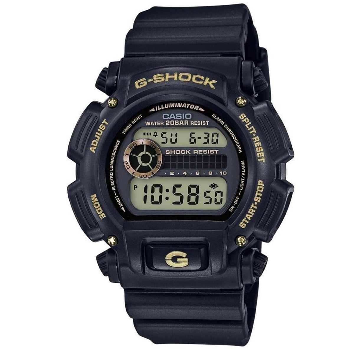 Casio G-Shock Alarm Quartz Digital Black Dial Watch DW-9052GBX-1A9DR