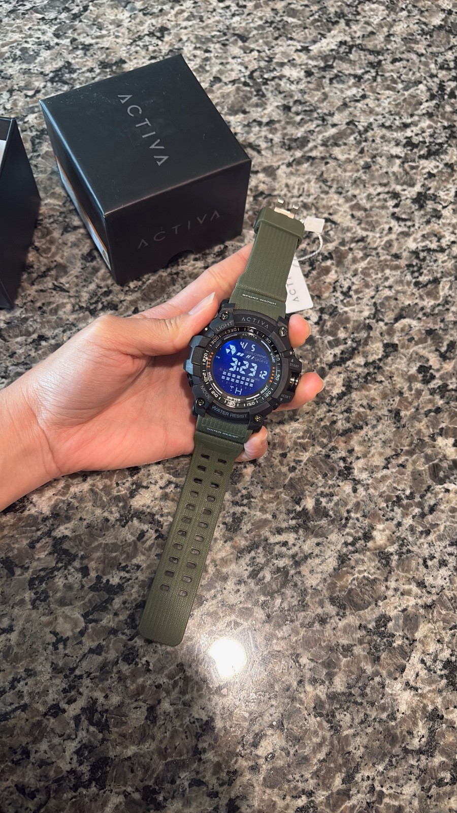 Activa X Invicta Digital Men’s Watch – 56mm, Green