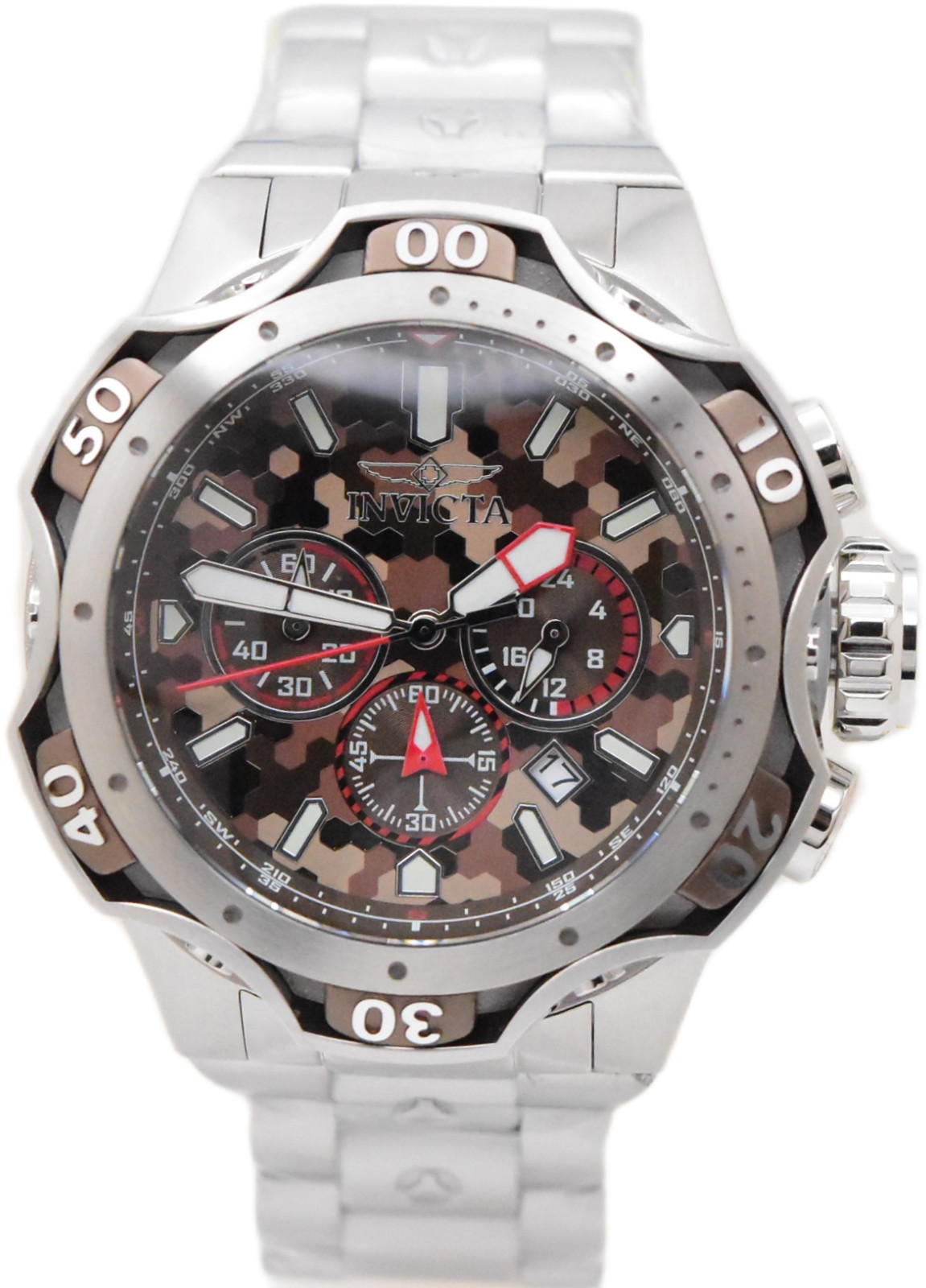 Invicta Venom Combat Men’s 52mm Desert Camo Quartz Chrono Watch 47757