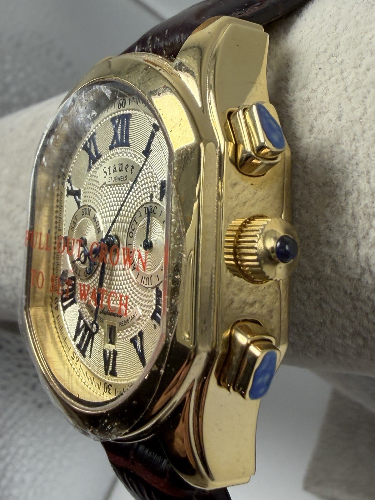 Stauer 19793 Automatic Working Mens Watch 40MM 8.5″ Leather Band