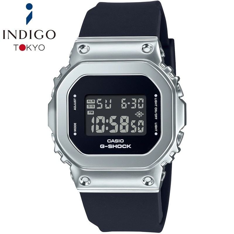 CASIO G-SHOCK GM-S5600-1JFMetal Bezel Silver Black 38.4mm GM-S5600-1 Watch