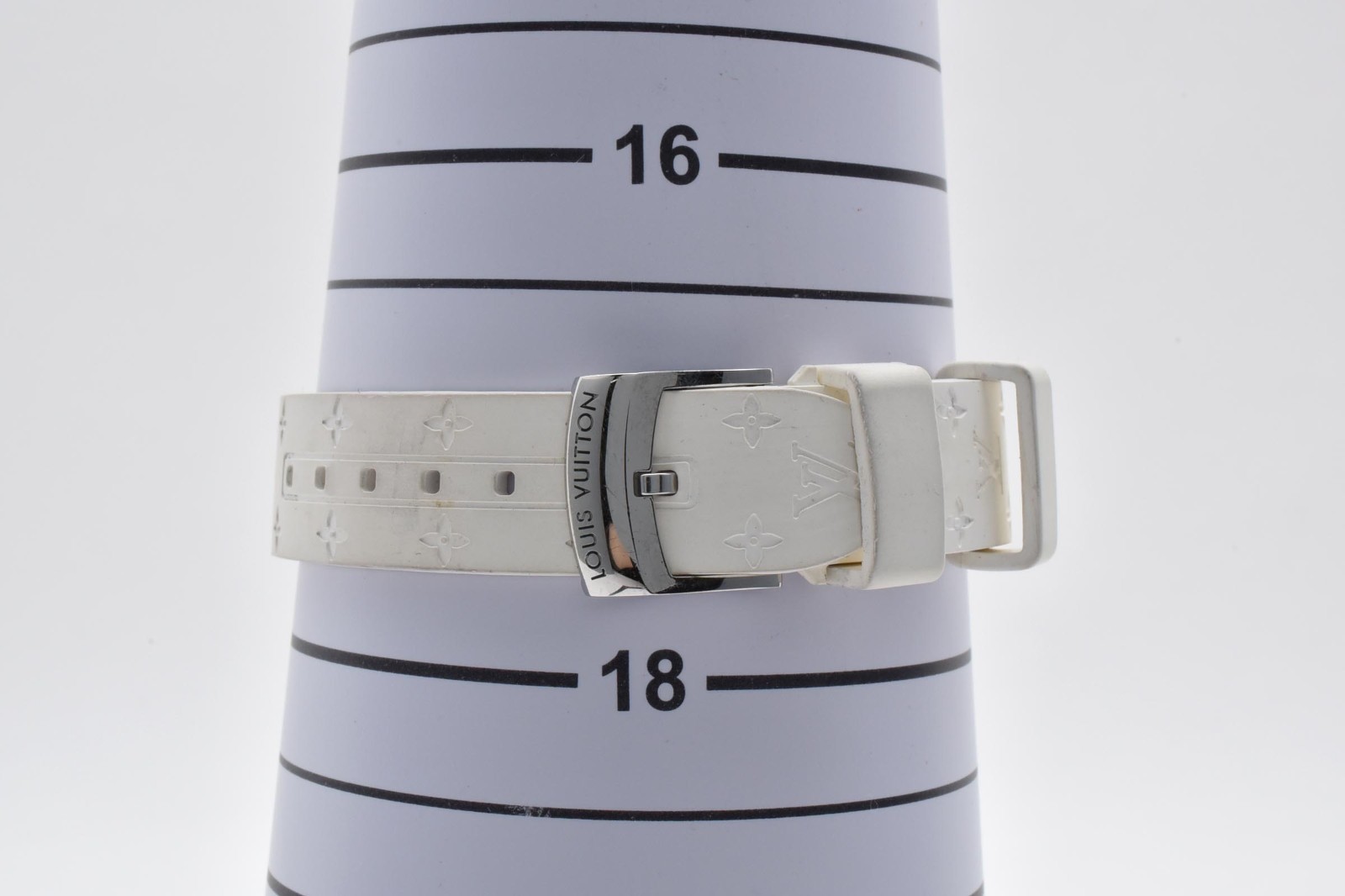RARE! All White [N MINT /Paper] LOUIS VUITTON Tambour Q121K Ladies Watch JAPAN