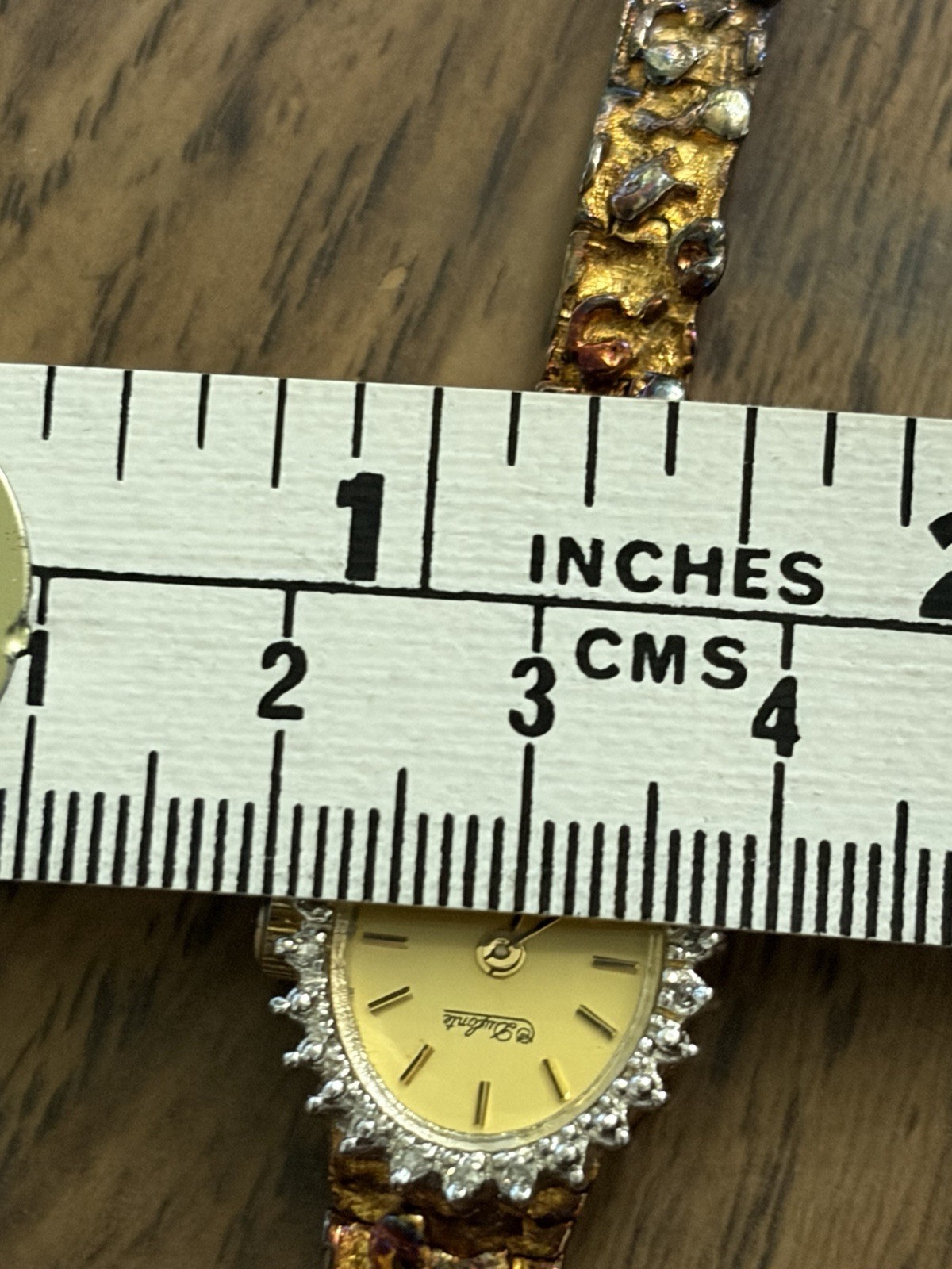 Dufonte Lucien Piccard Gold Tone Nugget Wristwatch – Untested