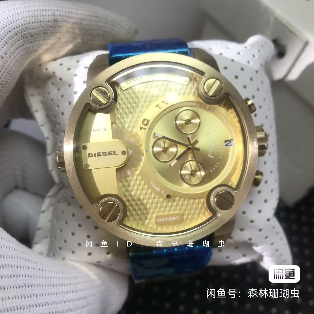 2025 Diesel Mr. Daddy 2.0 Gold Chronograph Men’s WristWatch DZ7287
