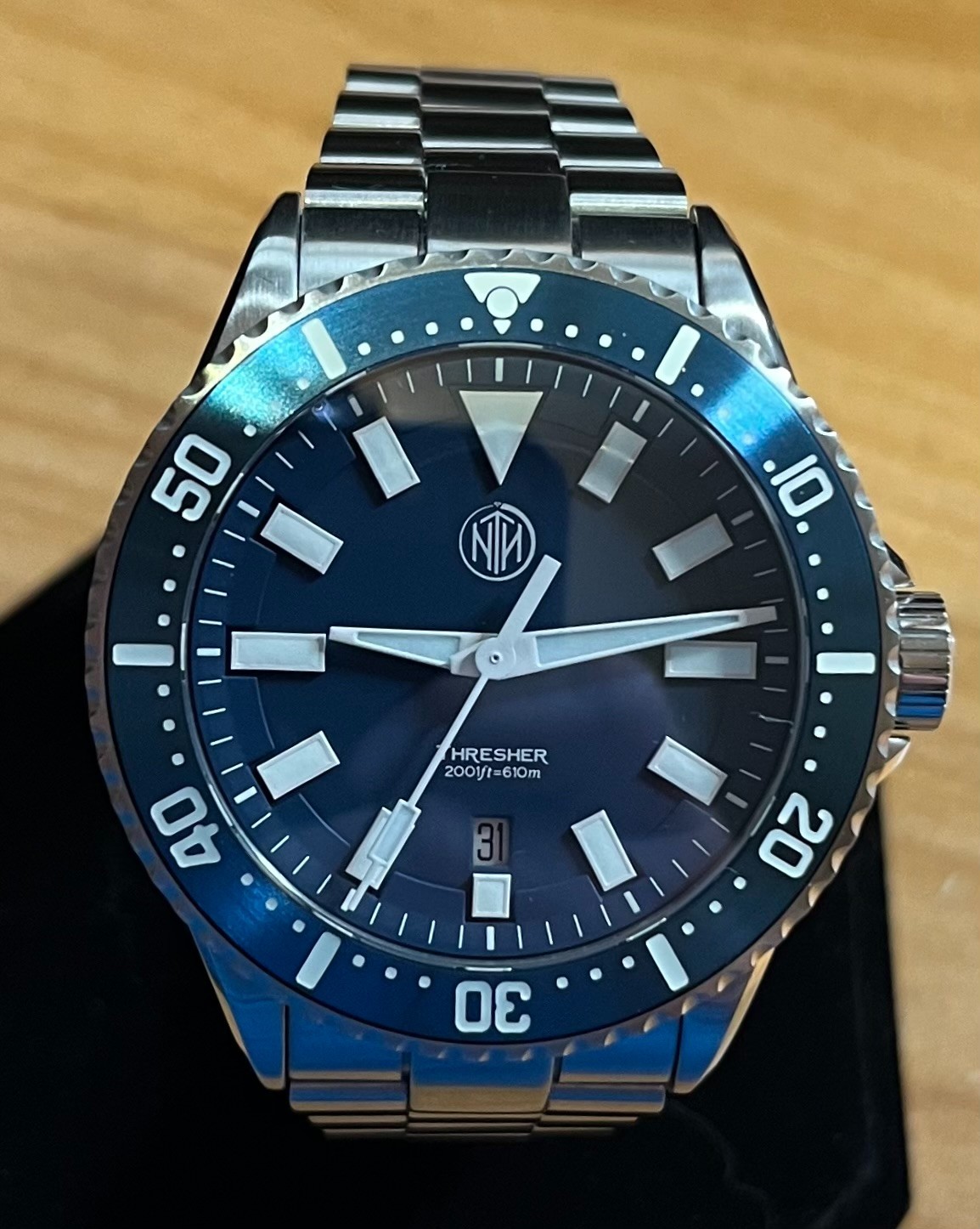 NTH Thresher Watch – Blue Dial – SS – Exceptional – Many Extras – WW-2K1-TESD