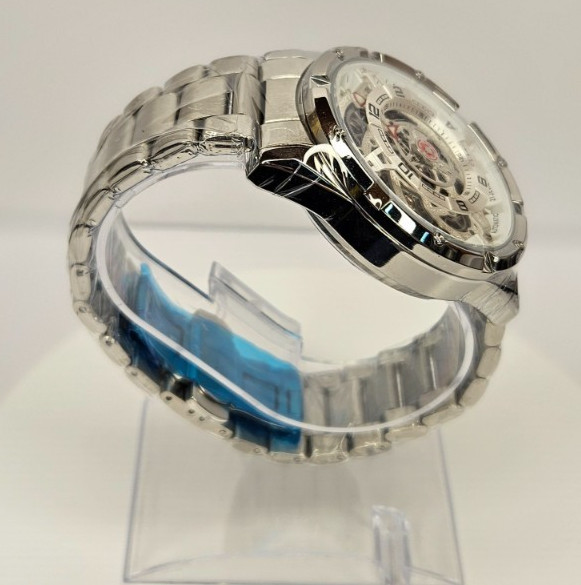 Invicta Racing Interpoint Men’s Automatic Watch 43.5mm, Steel/Steel (70080)