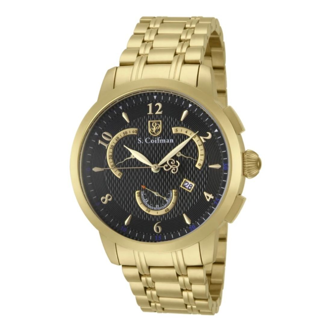 S. Coifman Men’s Black Dial Quartz Chronograph Watch SC0238