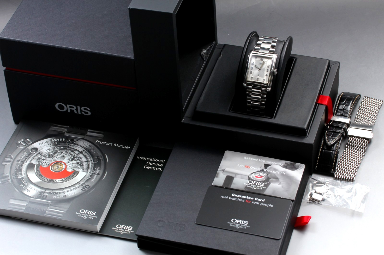 [BOX, Paper] ORIS 7693 Rectangular 32mm Date Silver Dial Automatic Men’s Watch