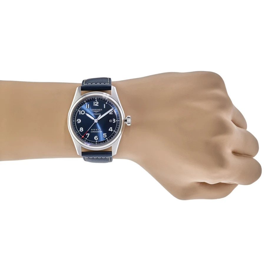 New Longines Spirit Blue Dial Leather Strap Men’s Watch L3.811.4.93.0