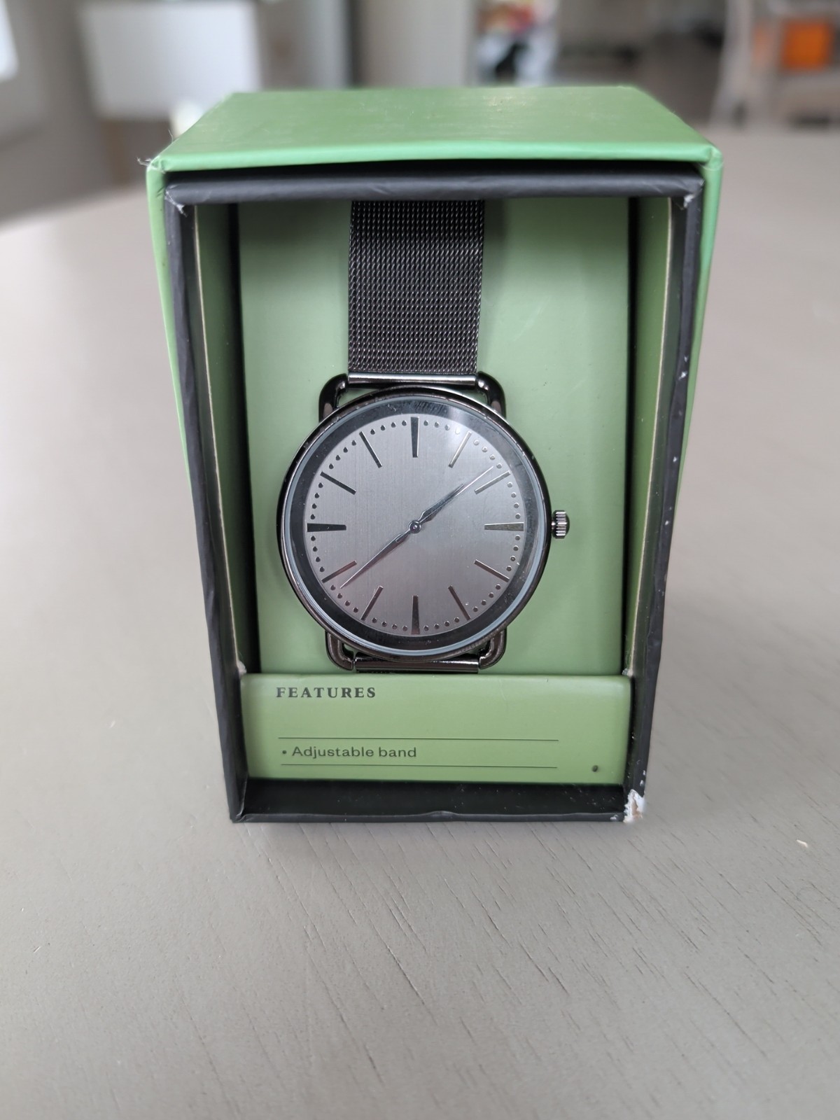 Men’s Goodfellow & Co. BLACK on BLACK Color Watch metal New Battery Installed