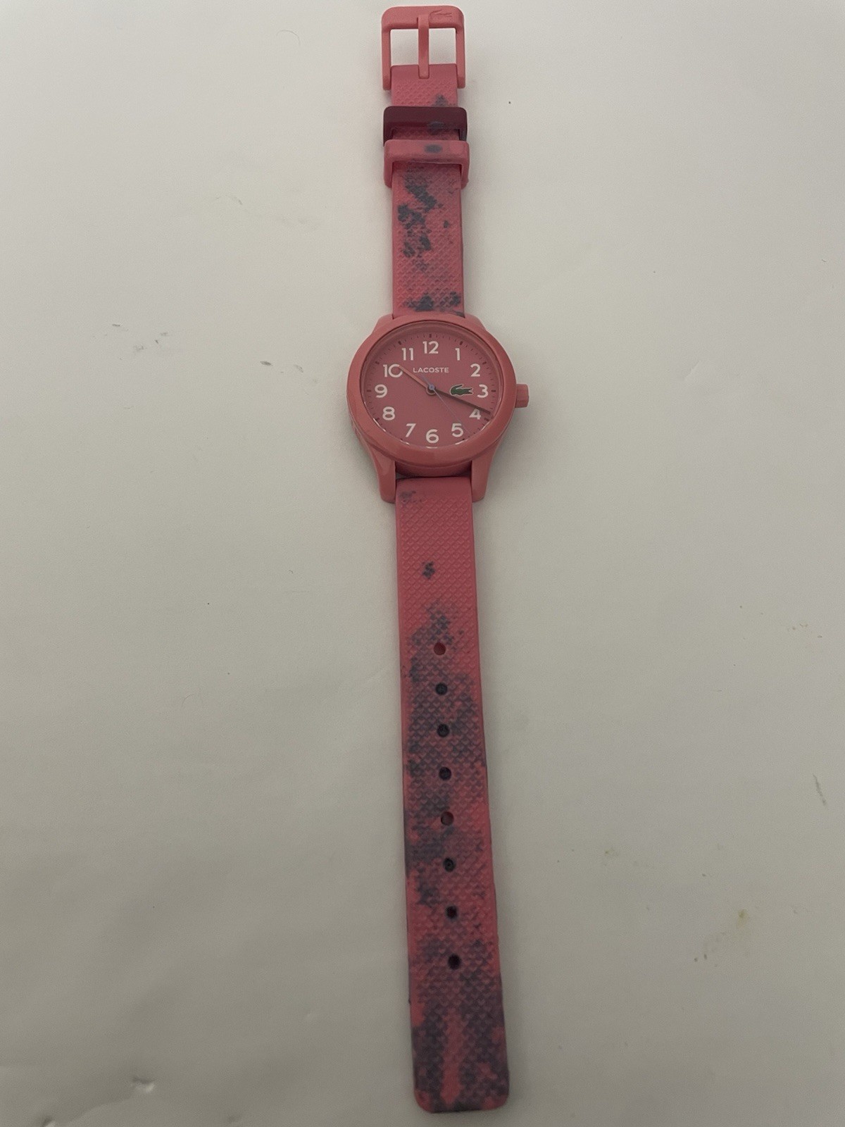 Lacoste 12.12 Unisex Kids Quartz Analog Watch Pink Silicone Strap 50m WR