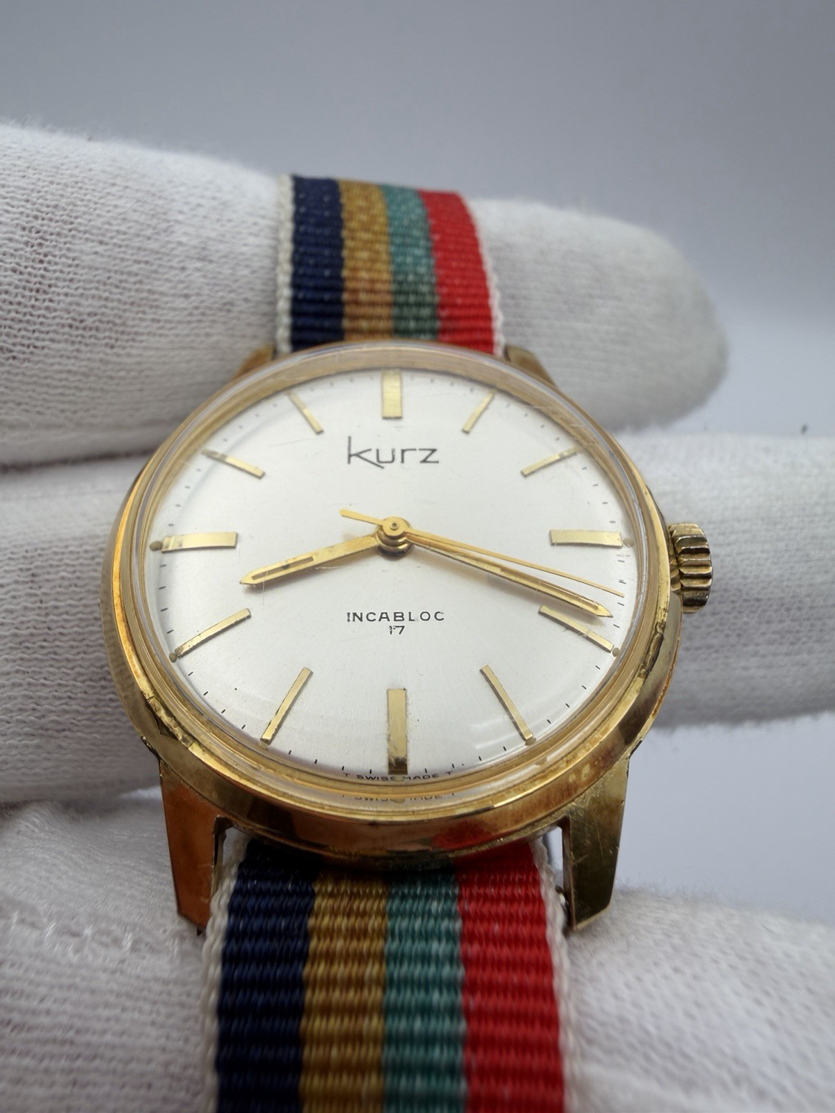 Vintage Kurz 1960’s Private Label 17 Jewel Incabloc Men’s Mechanical Watch