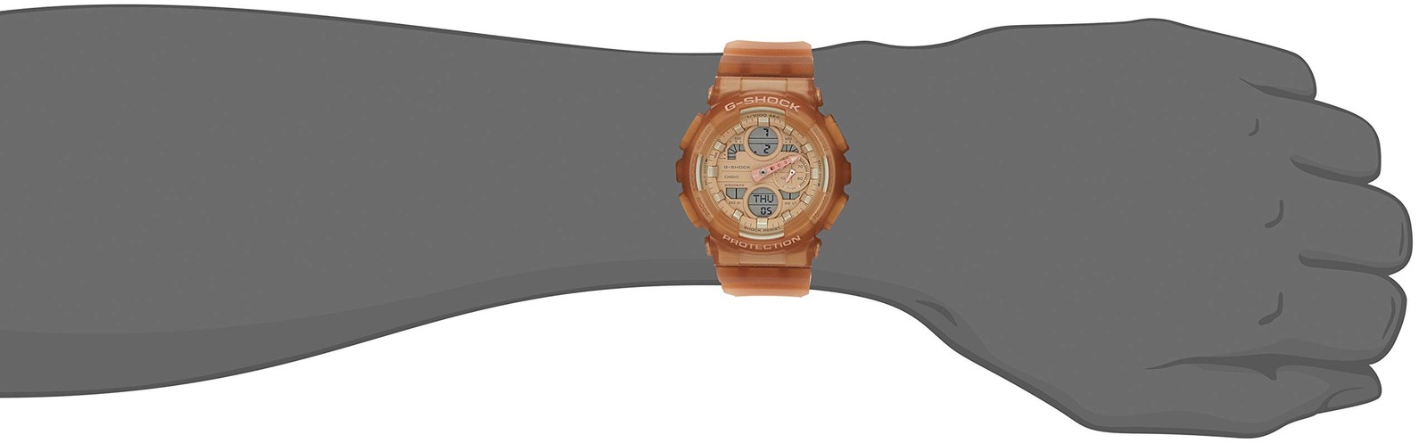 CASIO G-SHOCK GMA-S140NC-5A1JF Clear Brown Analog Digital Women’s Watch