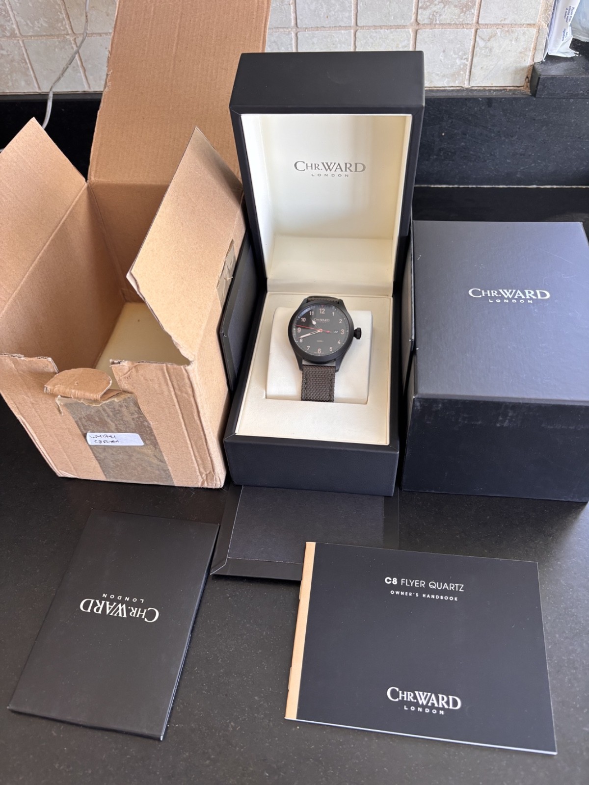Christopher Ward C8 Flyer Quartz 44mm (03/2017) WH1741F