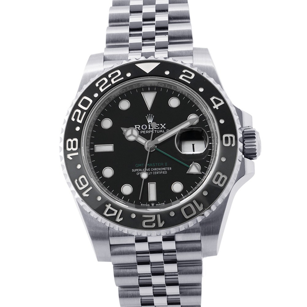 ROLEX GMT MasterII 40mm Stainless Steel Black Dial 126710GRNR