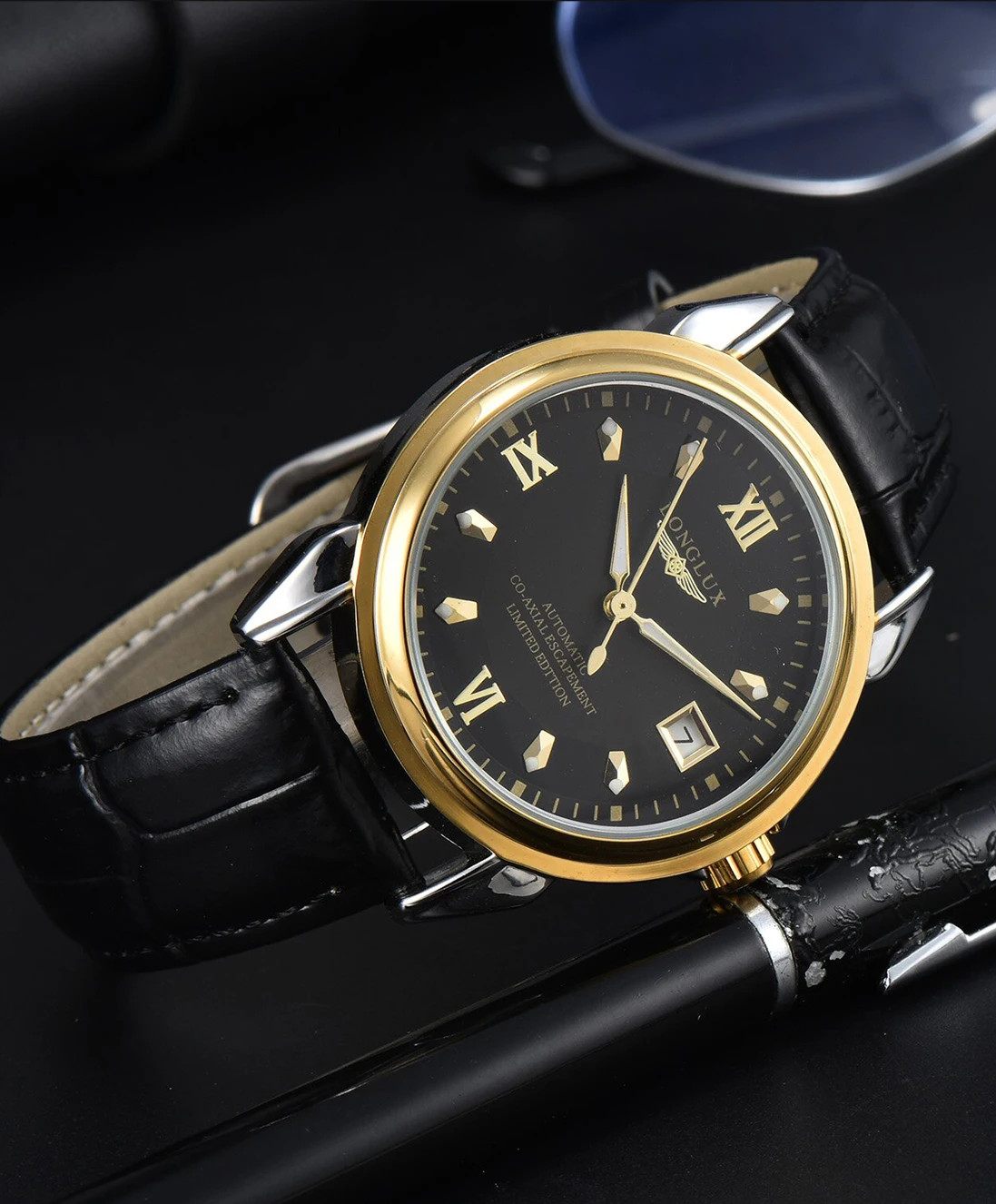 Automatic Man Watch Business Leisure Dating Mechanical Wristwatches Day