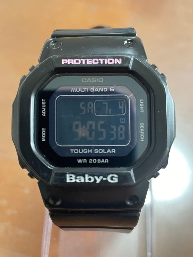 CASIO Baby G BGD 5000 Solar radio Excellent condition with secondary battery rep