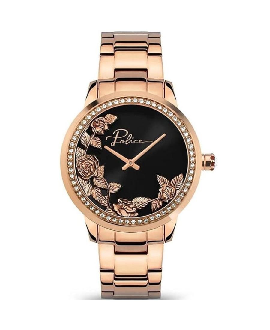 POLICE Women Analog Quartz Casual Watch Classic Dress Black Dial Waterproof Roun