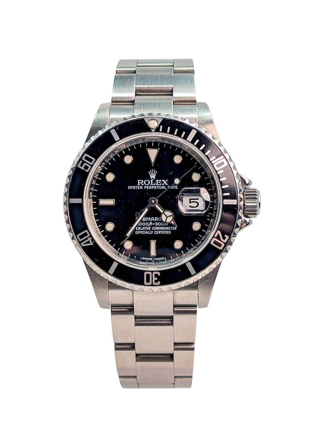 Rolex Submariner Full Set 16610 Stainless Steel Black Dial