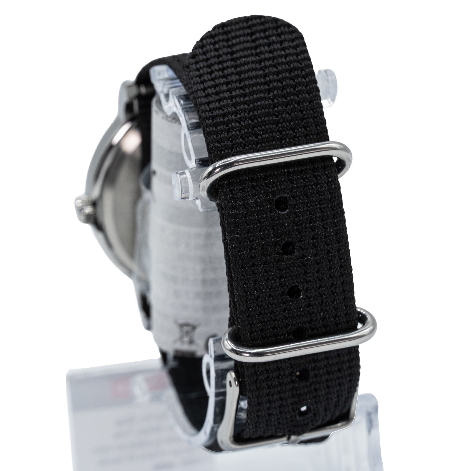 Timex Weekender 38mm 12/24Hr. Nylon Men’s Watch – Black