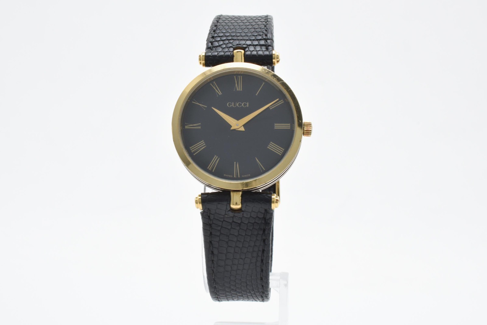 [Near MINT] GUCCI 2000M 30mm Black Dial Gold Quartz Men’s Watch JAPAN #14