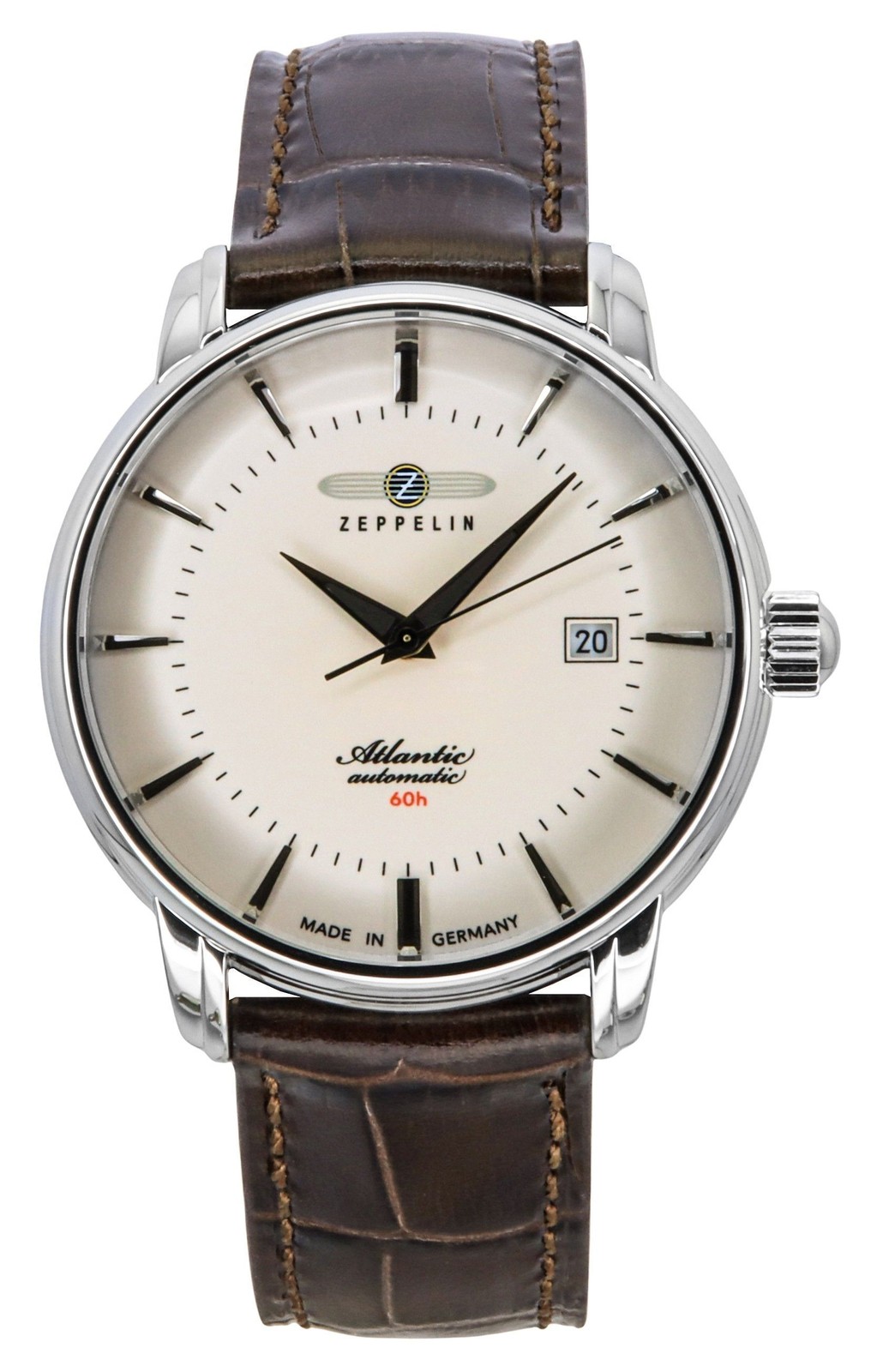 Zeppelin Atlantic Beige Dial Automatic Leather Strap Z84605 Men’s Watch