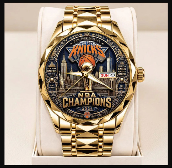 HOT_Knicks Finals Champions 2026 Alloy Luxury Quartz Watch