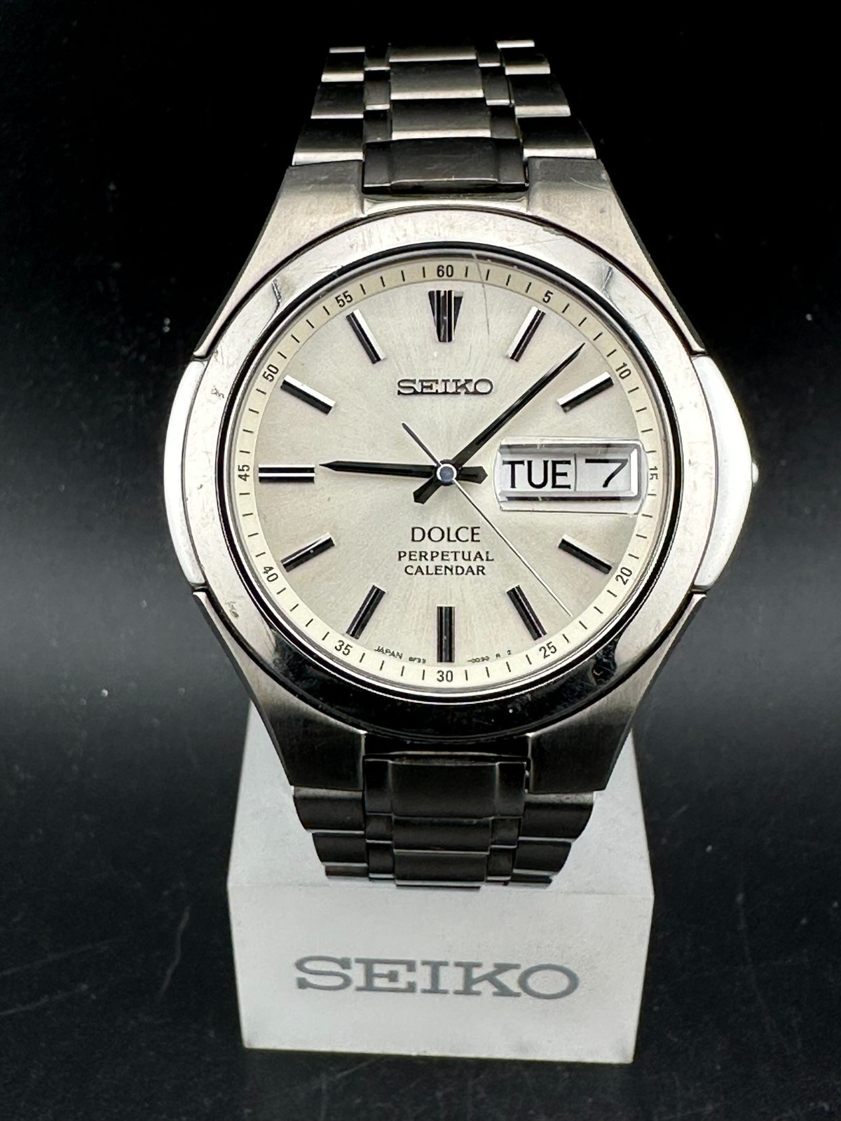Seiko Dolce Men’s Perpetual Calendar Date Date Eng/Kanji 39mm Quartz 8F33-0030
