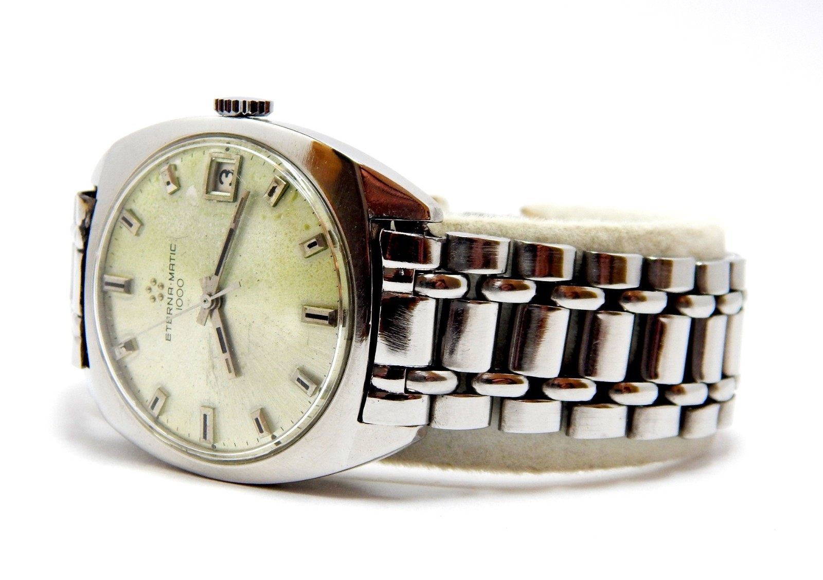 Watch ETERNA-MATIC 1000 Automatic Brevete Ref. 110T Steel 35mm 1970c Men Working