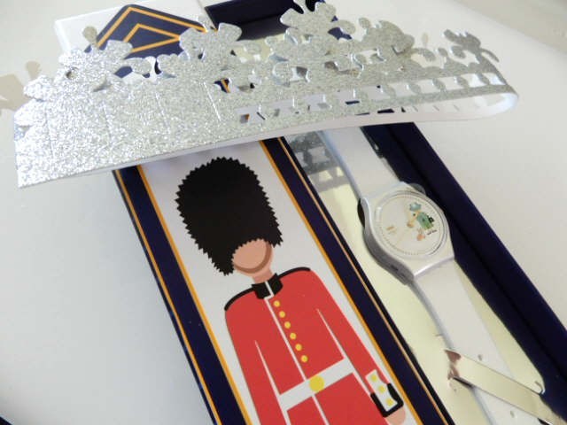 HOW MAJESTIC! Swatch Platinum QUEENS JUBILEE 70 YEARS of REIGN Special Pkg-NIP!