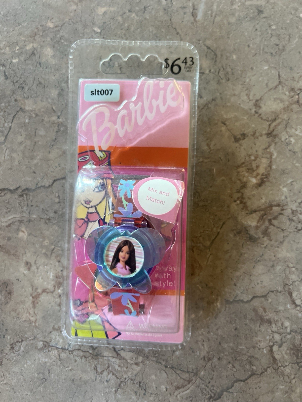 Vintage 2003 Childrens Barbie Mix and Match Watch (needs Batteries)