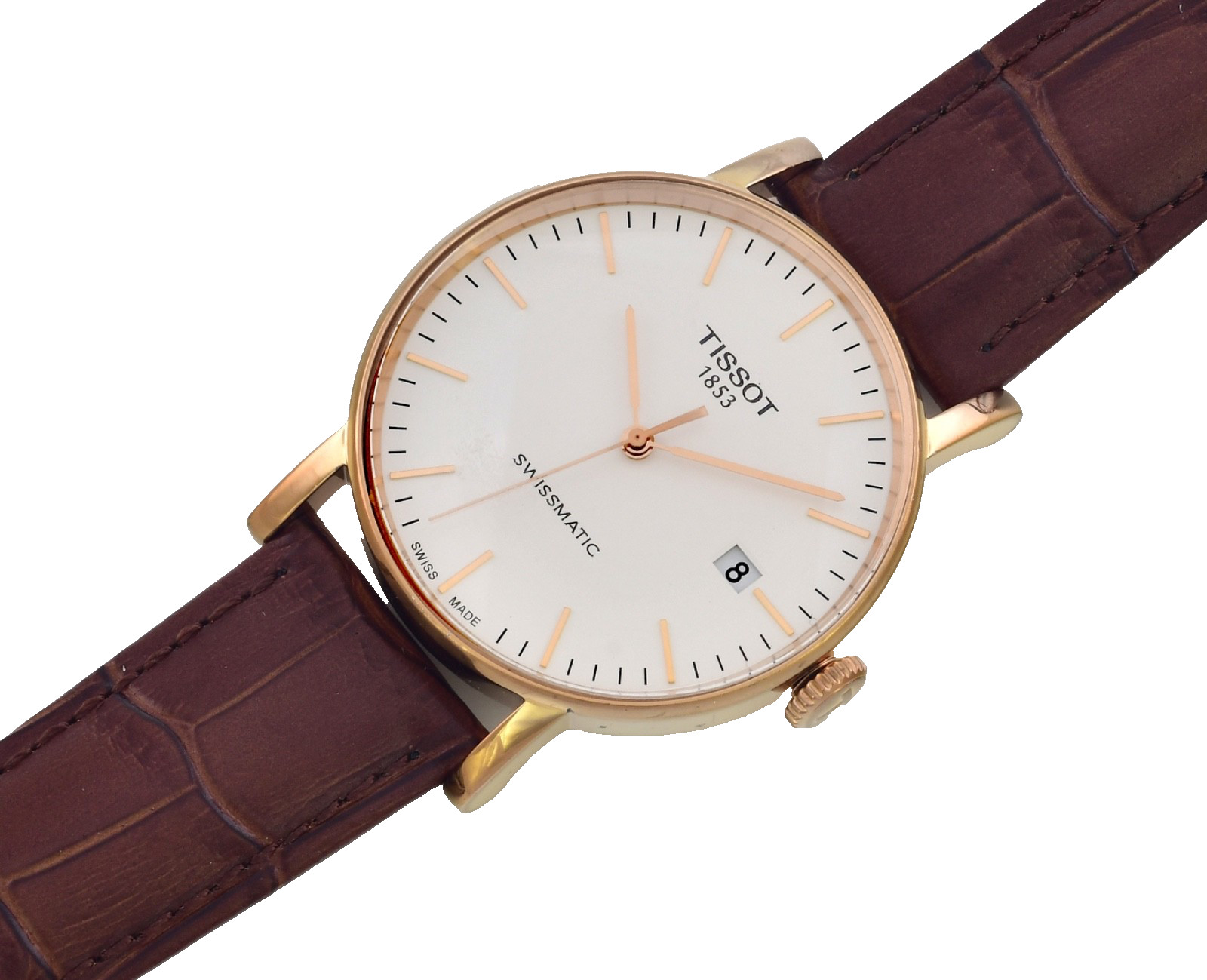 TISSOT 1853 Everytime Swissmatic Rose Gold S/Steel Swiss Mens Wristwatch