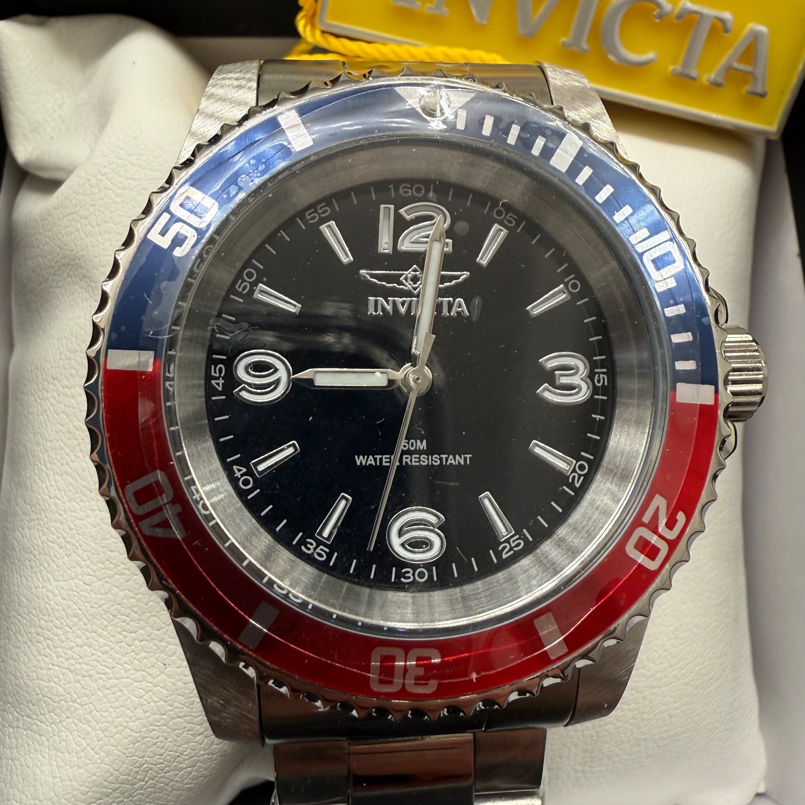 $249 Invicta Specialty Rowan Mens PEPSI Red & Blue 40mm Quartz Watch NIB